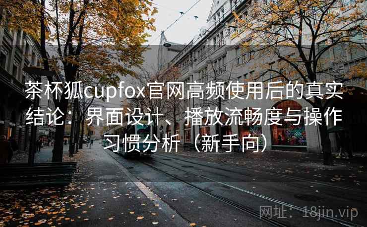 茶杯狐cupfox官网高频使用后的真实结论：界面设计、播放流畅度与操作习惯分析（新手向）