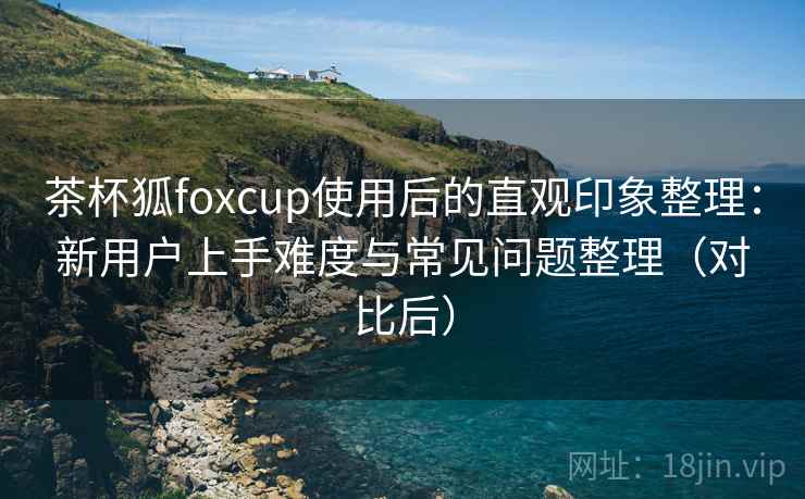 茶杯狐foxcup使用后的直观印象整理：新用户上手难度与常见问题整理（对比后）