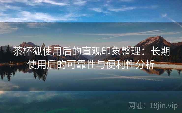 茶杯狐使用后的直观印象整理：长期使用后的可靠性与便利性分析